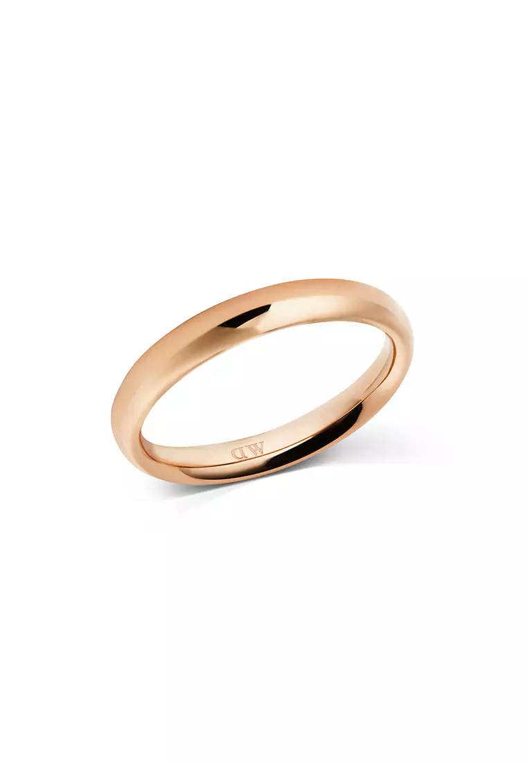 Classic Arch Ring Rose Gold 3.5mm - Unisex Ring for women and men stainless steel Ring DW Official Authentic Original Cincin perempuan lelaki DW