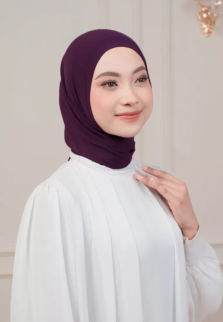 HIJAB INSTAN QIARA - DARK PURPLE