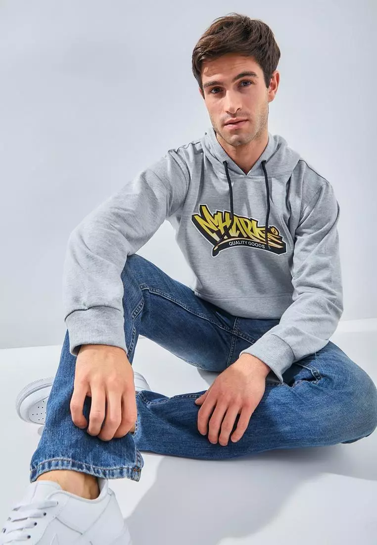 Sharks - Typo Series Sweater - Grey [SGE2R0211]