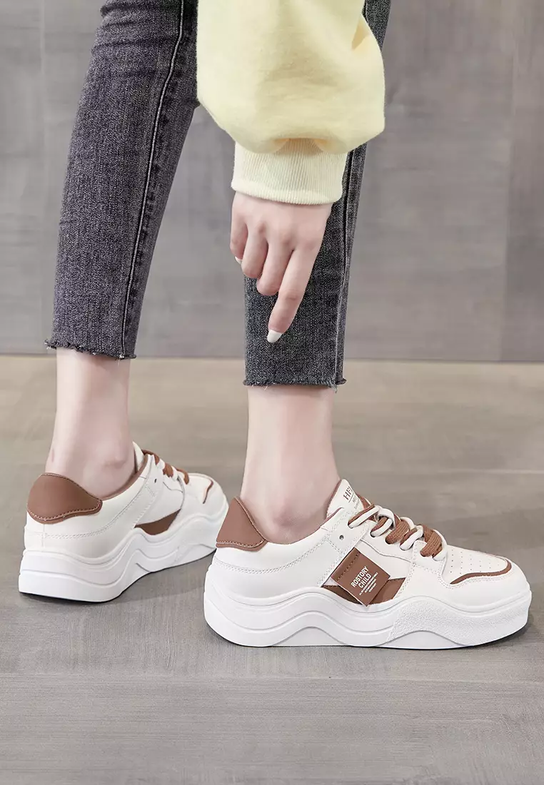Platform Casual Leather Sneakers RX3329