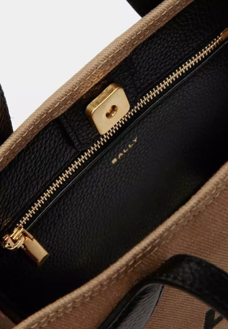 Bally Bar Minibag Sand Black