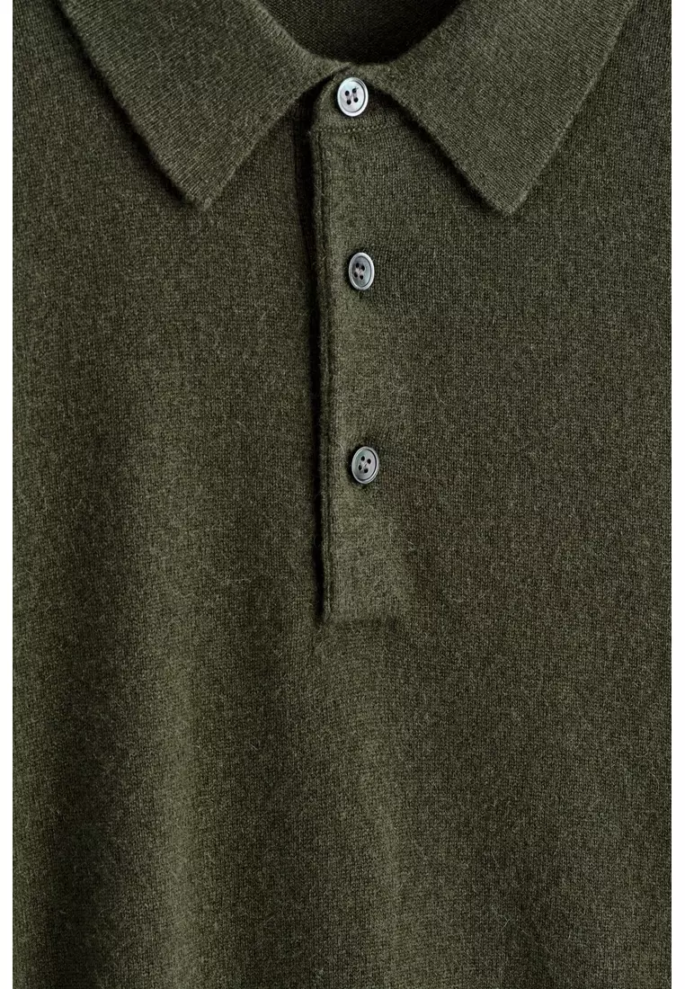 Buy COS CASHMERE POLO SHIRT 2026 Online | ZALORA
