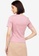 ZALORA WORK pink Sweetheart Neckline Fitted Top A473DAA5F9B53DGS_2