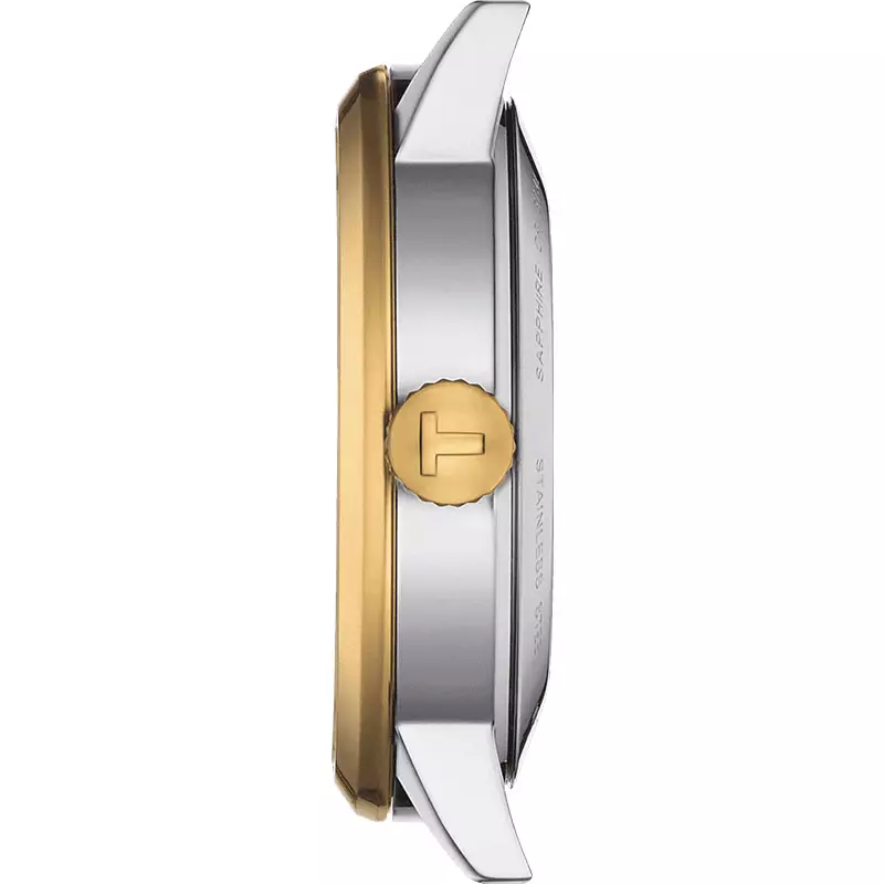 Jam Tangan Pria Tissot Classic Dream Swissmatic 42 mm T129.407.22.031.01 Silver Dial Dual Tone Stainless Steel Strap
