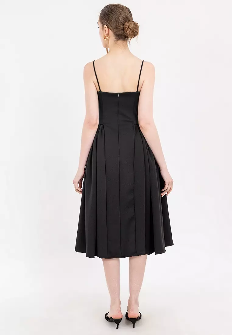 Simone Bustier Drop Waist Midi Dress
