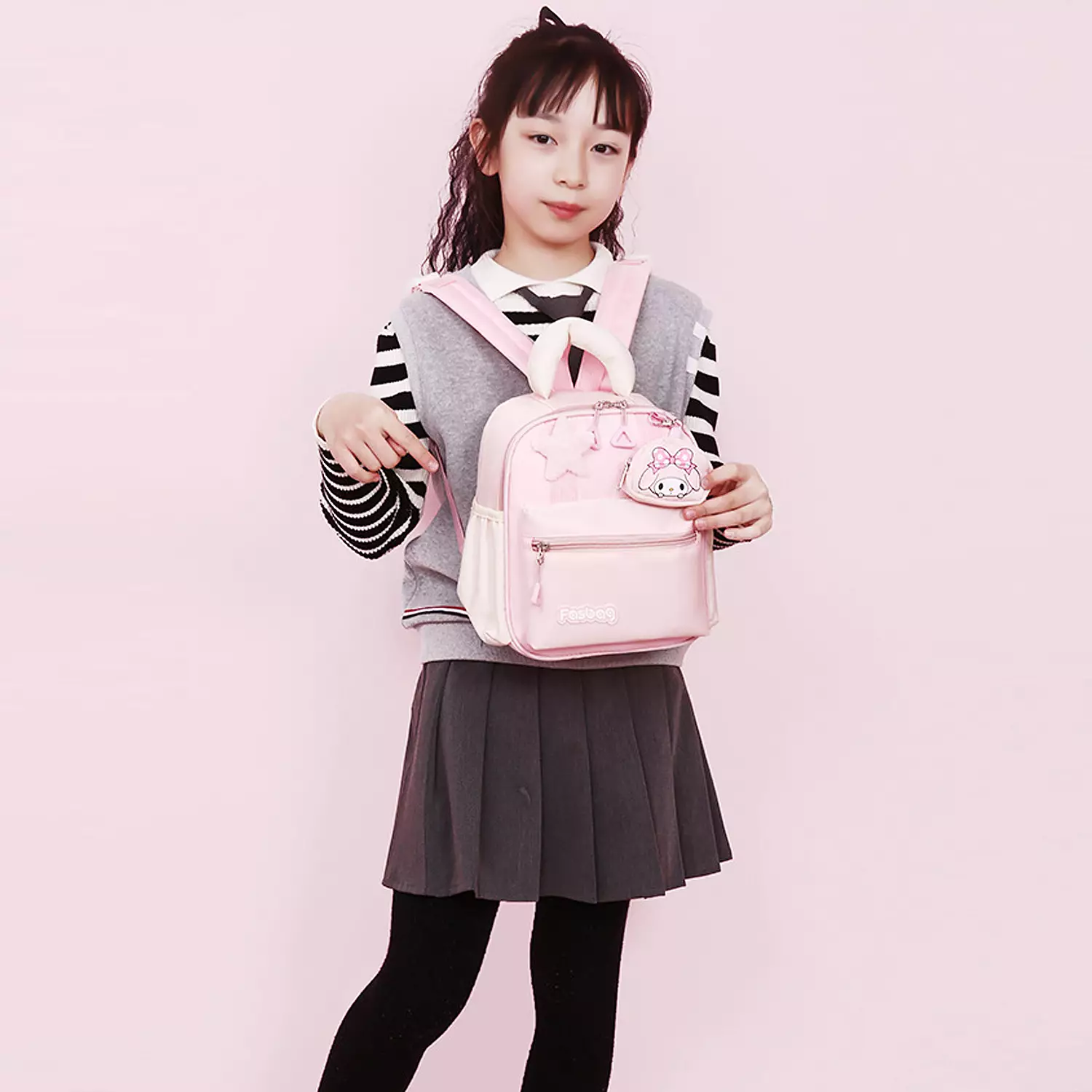 Wakakids Tas Ransel Anak Perempuan Mini Backpack Sekolah Travelling Karakter Sanrio Pink Melody K8011 Venrz