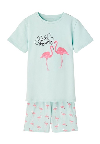 NAME IT green Flamingo Sweet Dreams Pyjama Set 40D96KA5F15D67GS_1
