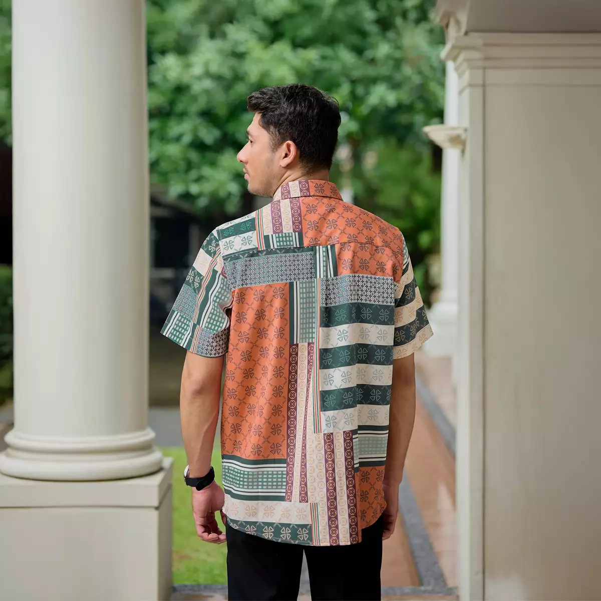 ZM Zaskia Mecca - Maziz Carrot Kemeja Koko Pria Lengan Pendek - Edisi Monogram