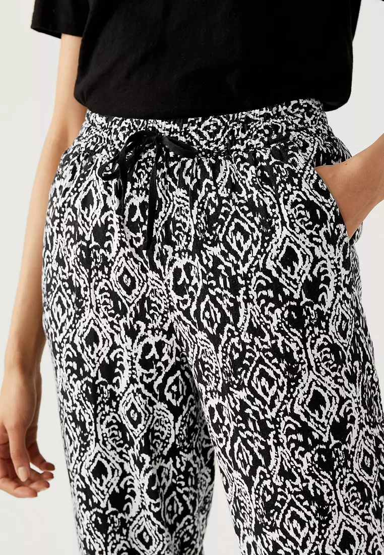 Linen Rich Tapered Trousers