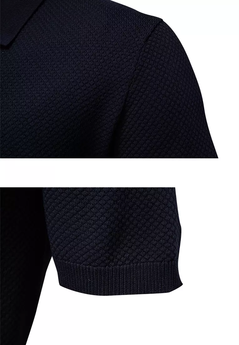 Business Textured Polo Shirt AX-PSD8025