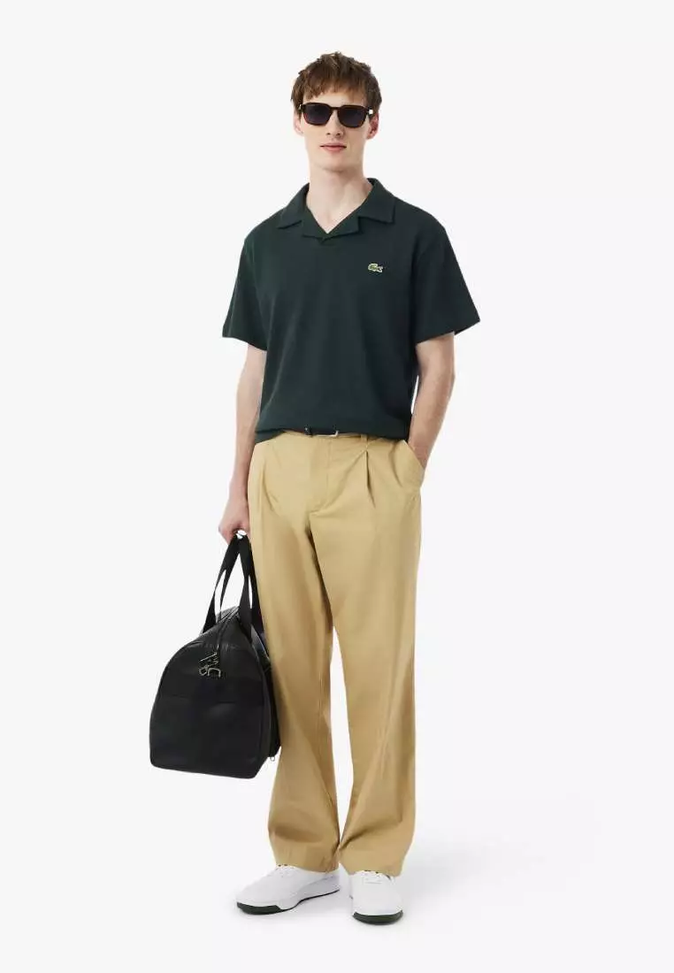 Classic Fit Cotton-Linen Polo Shirt