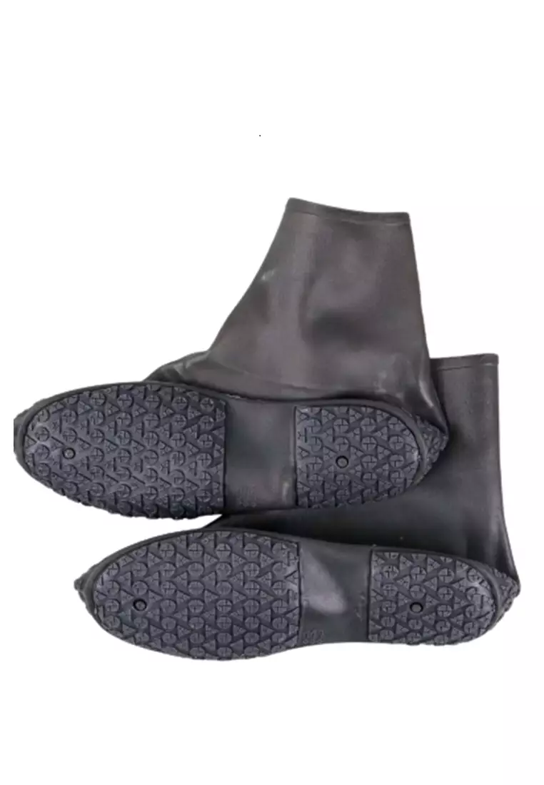 Anari Pelindung Sepatu Hujan Reusable Rain Boot Cover Unisex Desain Ergonomis Material Silicone ORIGINAL - Gray