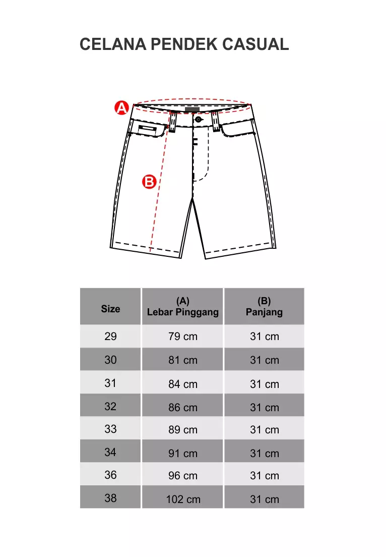 LGS - Celana Chinos Casual Pendek Pria Abu-Abu CSS.435.054.177.C