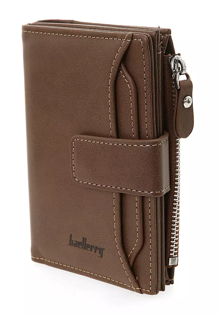 Dompet Kartu Pria Model Pendek Card Wallet Many Slot Material PU Leather ORIGINAL