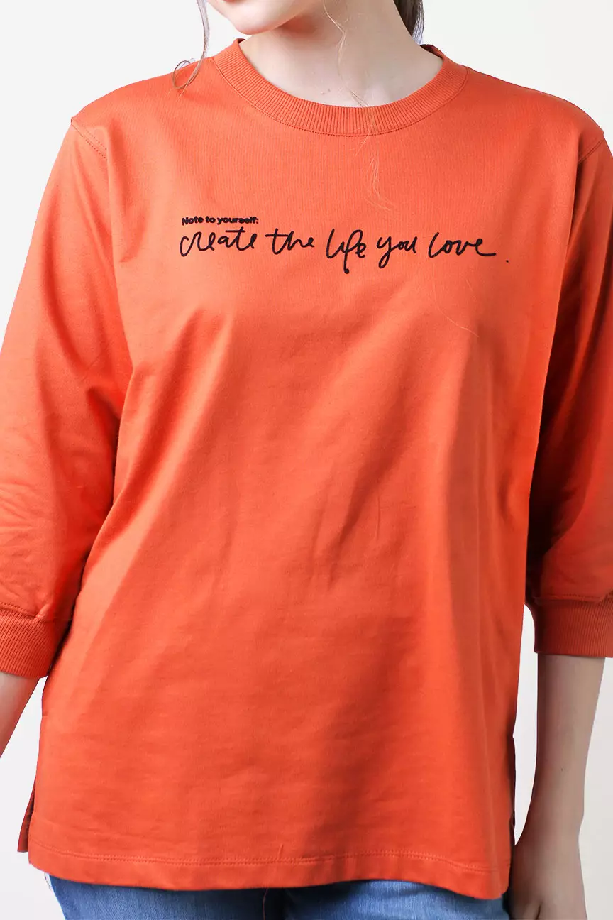 Sweater Wanita Rexa Orange