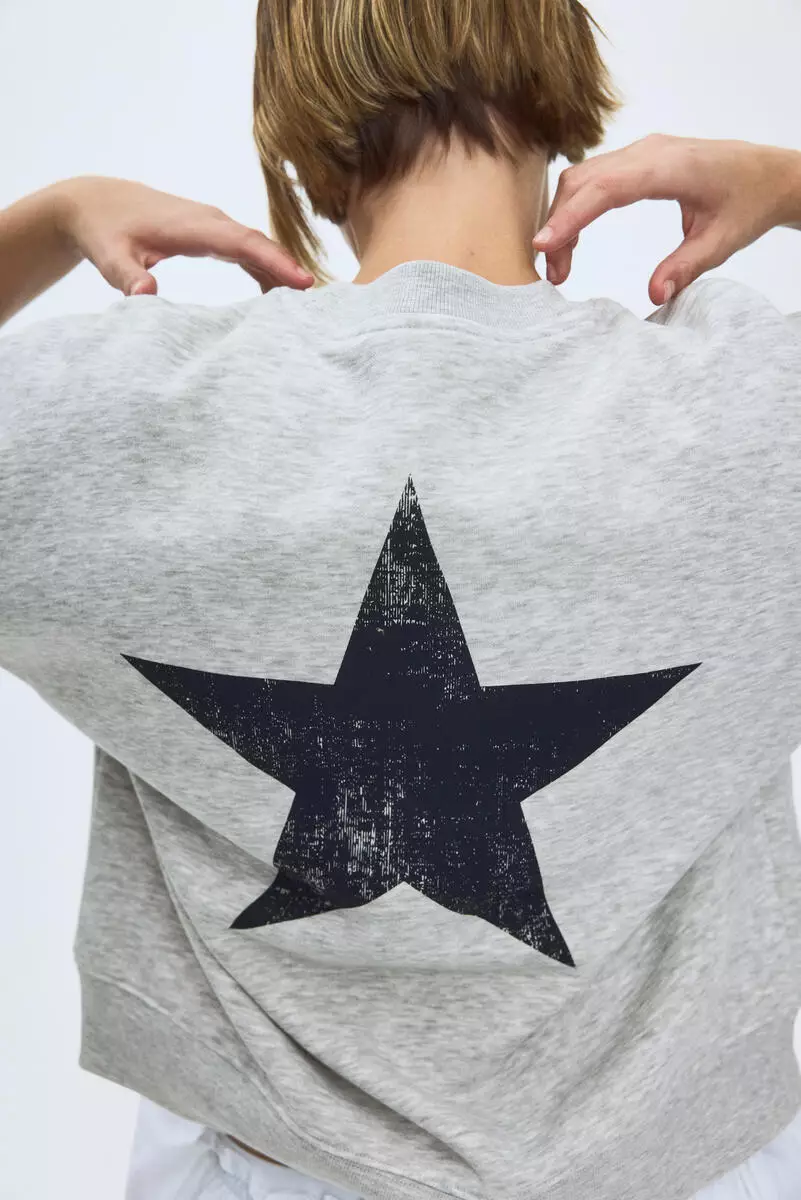 Print-motif sweatshirt