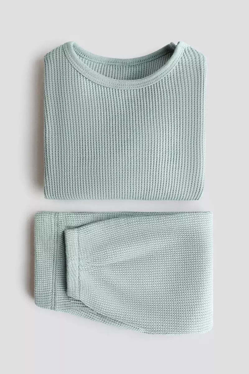 2-piece waffled cotton set