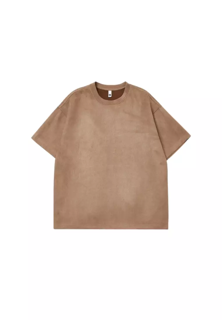 Suede t shirt outlet