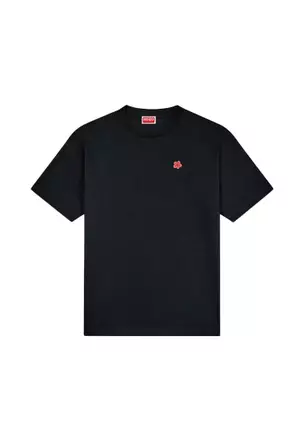 KENZO｜SHORT-SLEEVED ROUND NECK T-SHIRTS (FE5 5TS273 4SG KENZO KIDS Short-Sleeved Cotton Dress for GIRL | Kids around
