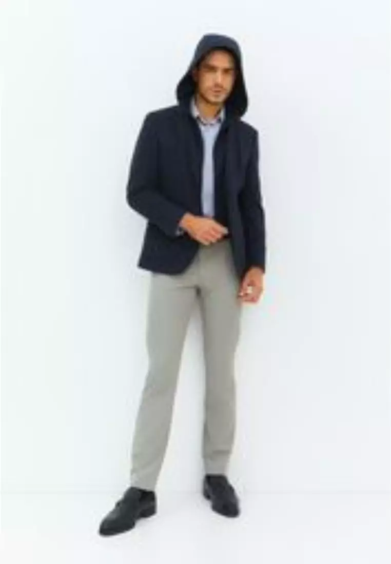 Jobb Darden-T2 Hybird Blazer Pria Slim Fit Navy Warna NAVY