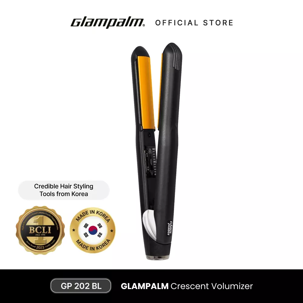 Glampalm Catokan Pelurus Rambut Crescent Volumizer GP202BL