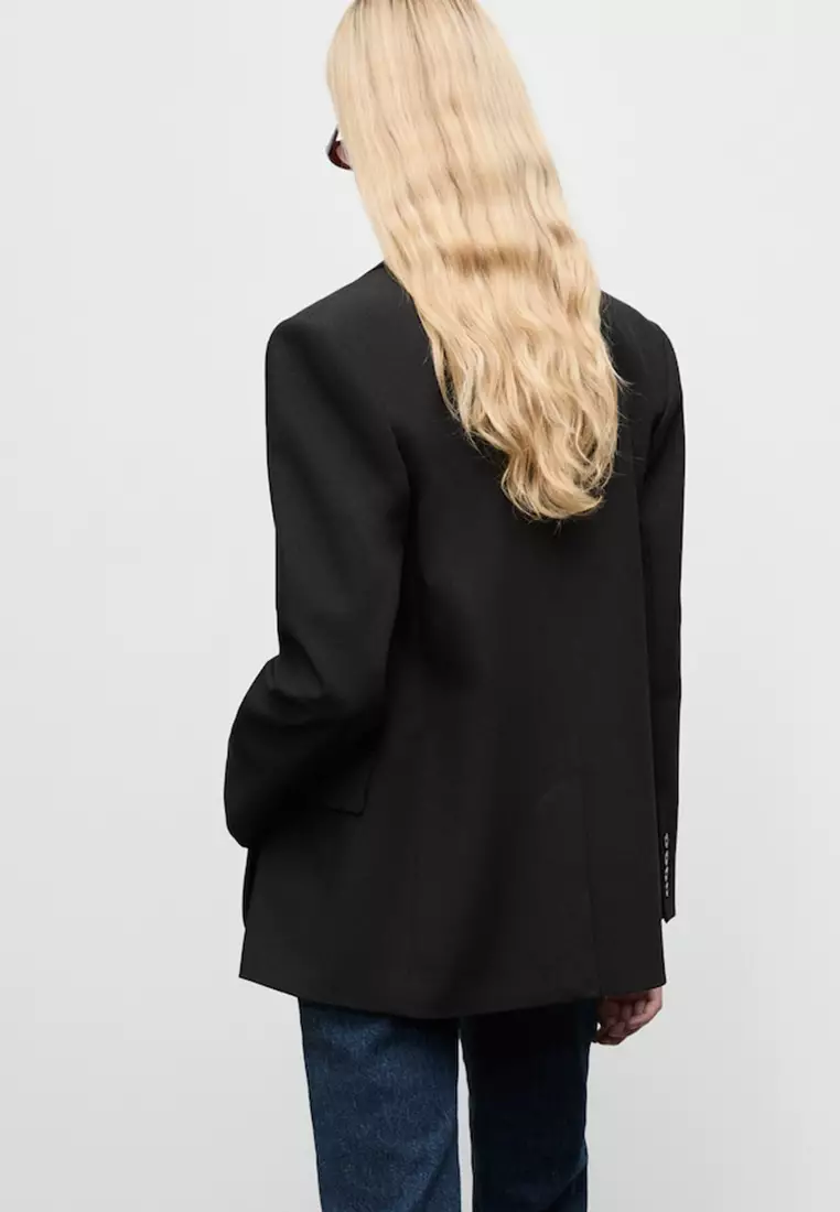 Straight Jacket With Flap Pockets