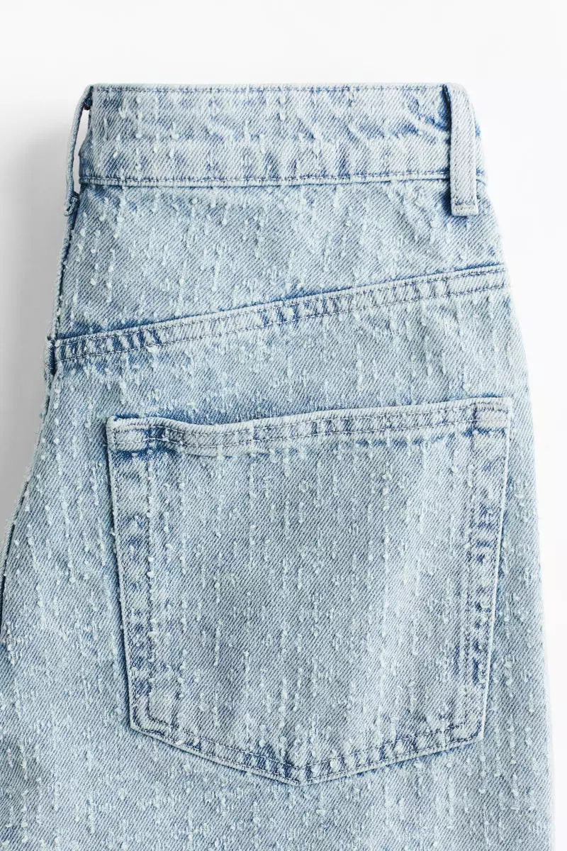 Bouclé denim jeans
