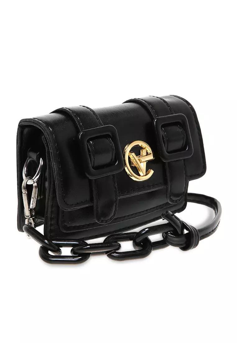 Tas Slempang Cute Design Simple Slingbags Wanita Premium Quality - Black