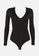 Trendyol black V-Neck Bodysuit A0A50AAECE263AGS_5