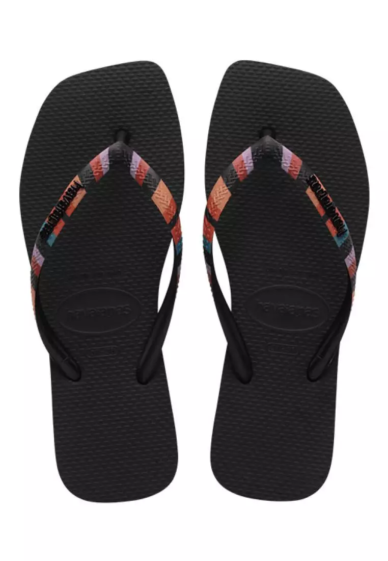 Havaianas Women's Slim Square Solid Flip Flops