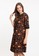 Mille Fleur brown Lily Dress Batik A13E4AADDA6E99GS_2