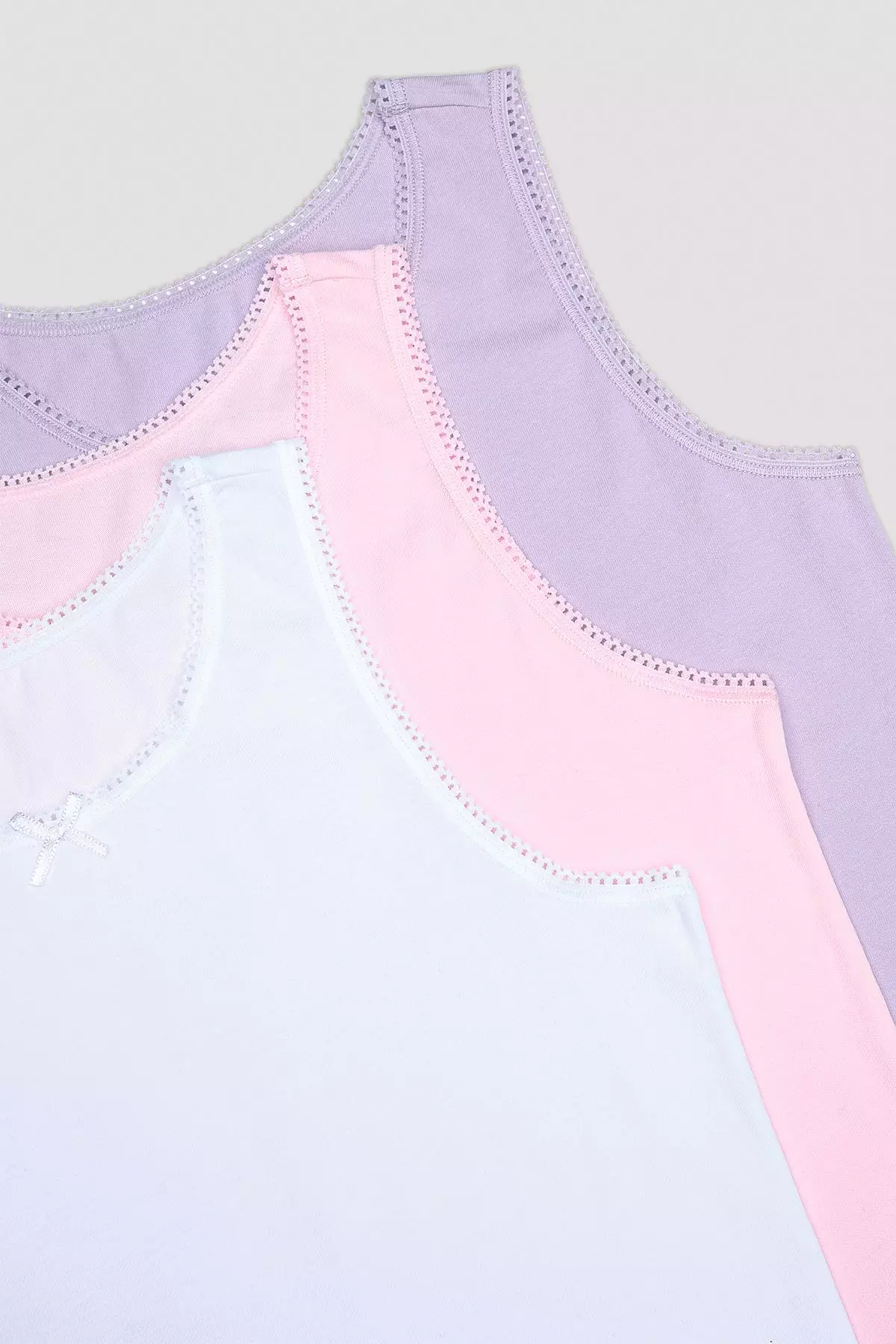 Girl's LPW Basic 3-Piece Multicolored Undershirt