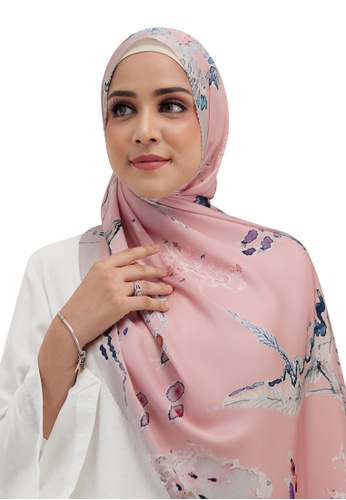 Buttonscarves pink Buttonscarves Le Costa Satin Shawl Dusty 0310FAAEBC4567GS_1