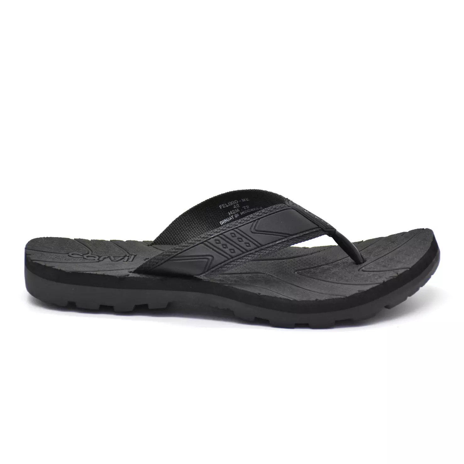 Carvil Sandal Pria Felixio-Me Dark Grey