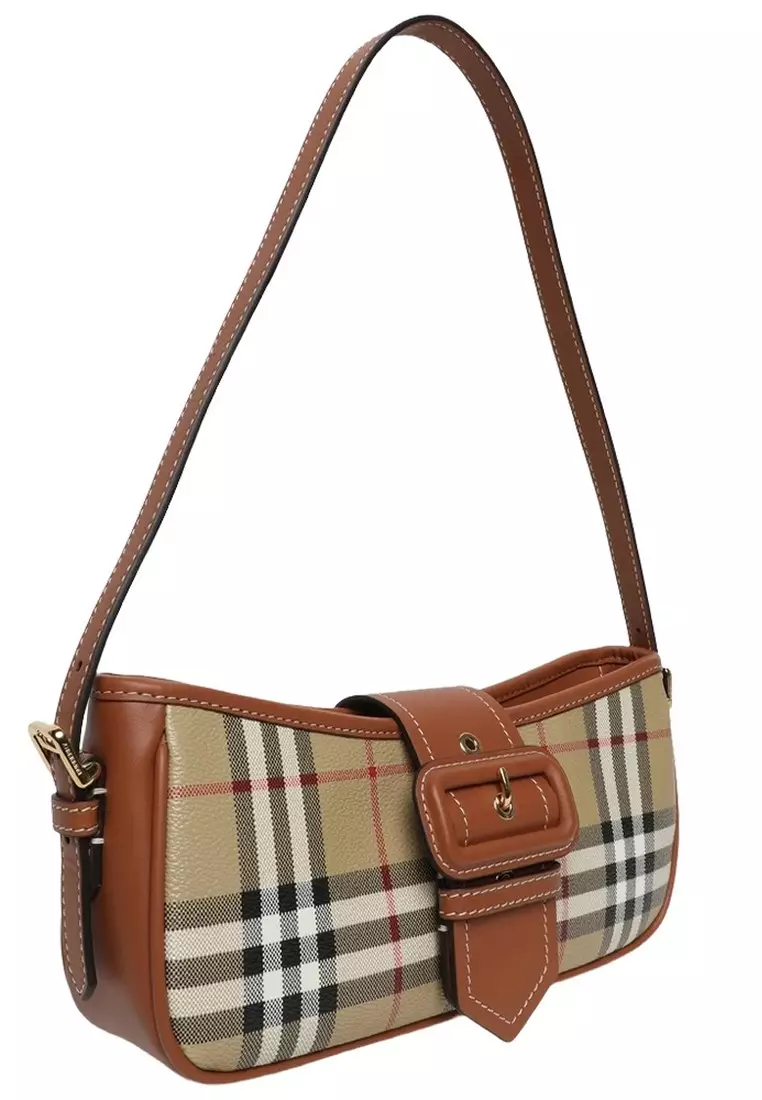 Sling Hobo Bag in Archive Beige/Briar Brown