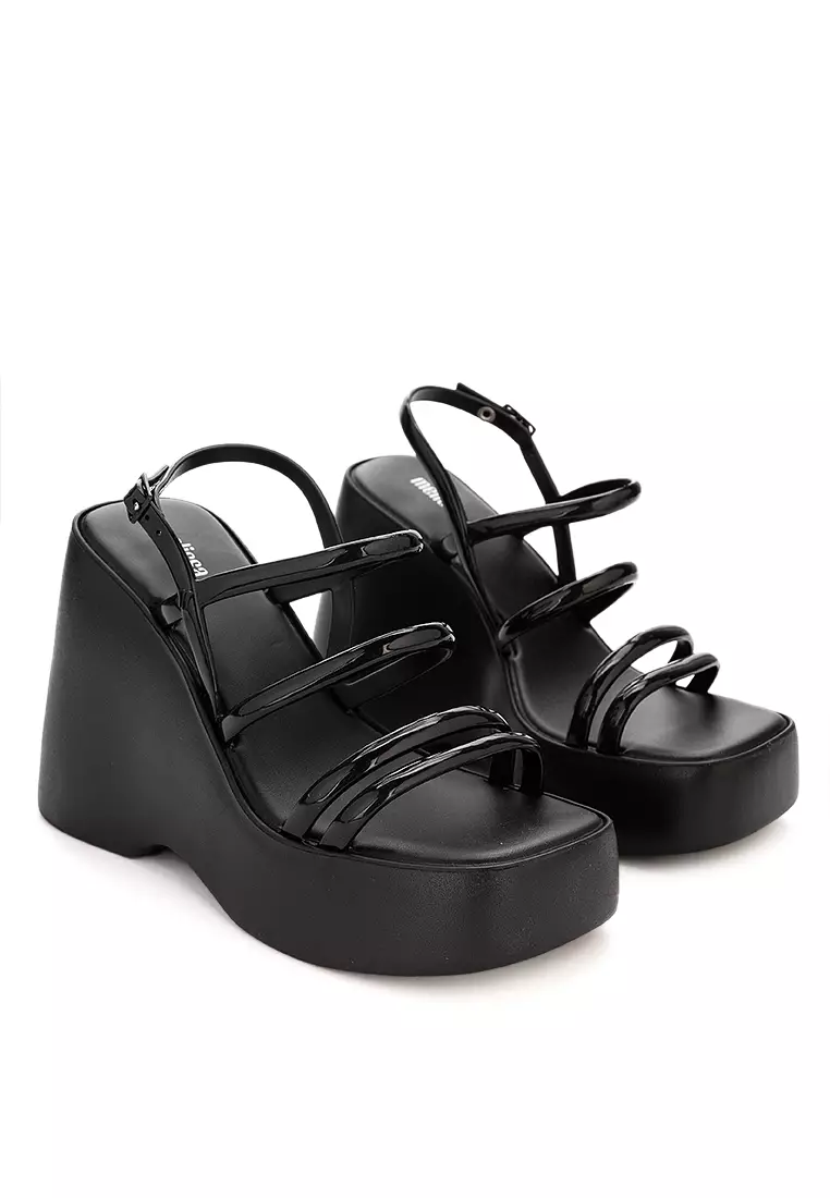 Jessie leather discount platform sandal