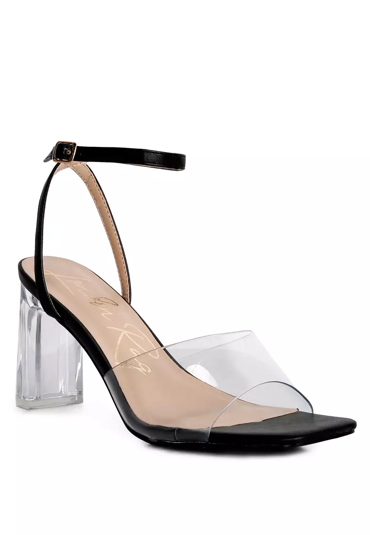 Buy London Rag Black Clear Block Heel Sandal 2024 Online ZALORA