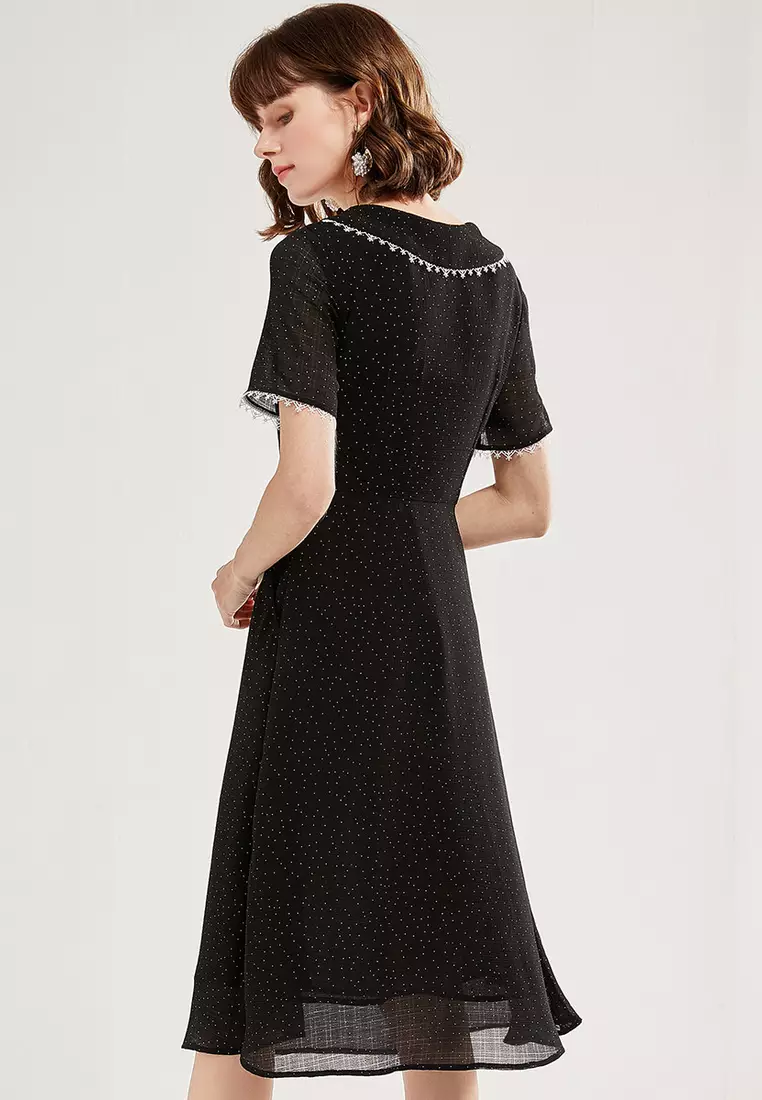 Spot chiffon blouse dress oasis 2025