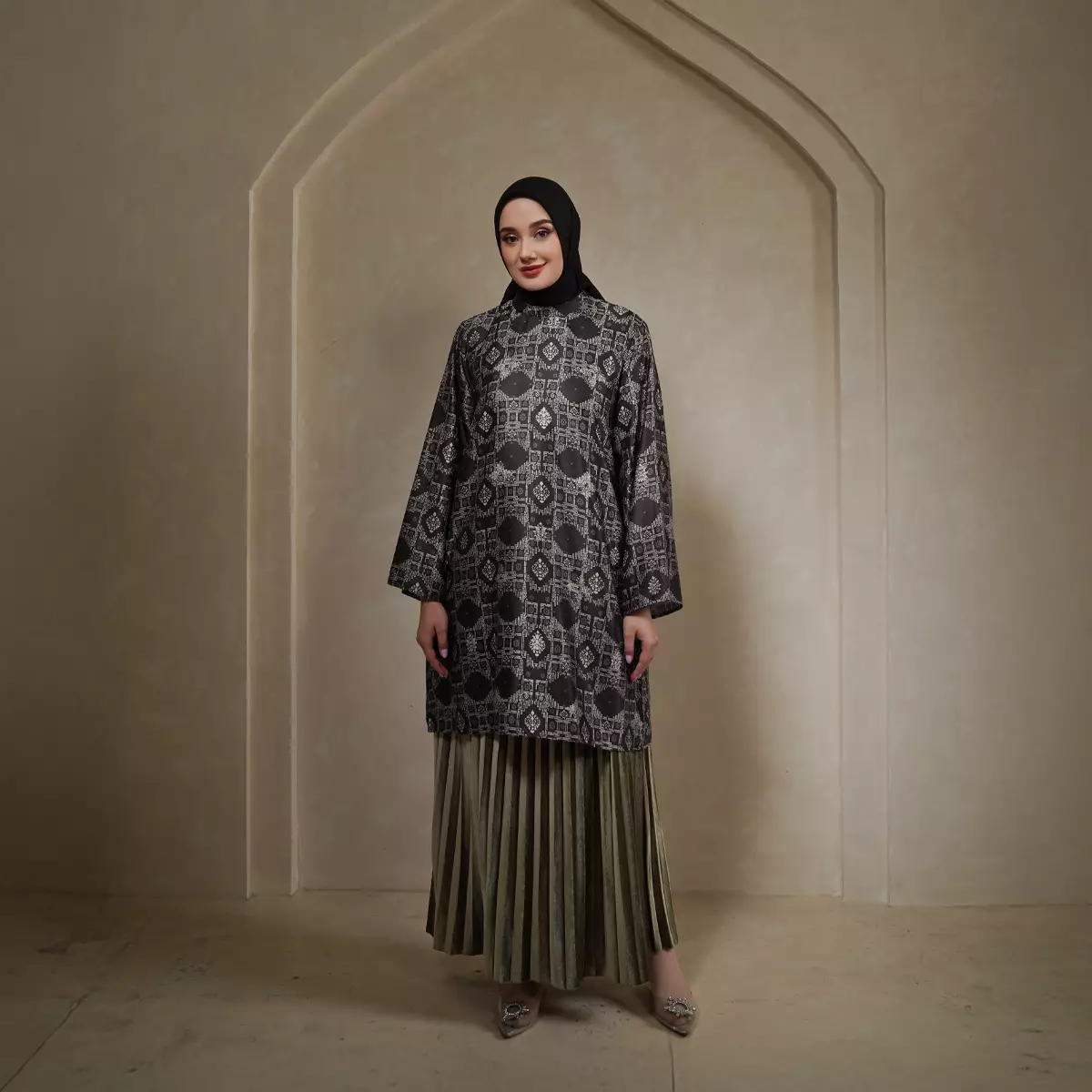 ZM Zaskia Mecca - Lahni Ink Tunik Muslim Wanita - Teman Serumpun - Edisi Laos