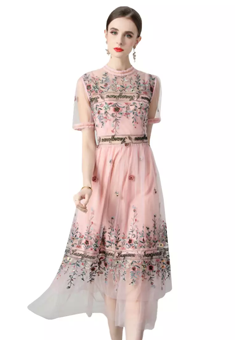 Buy Sunnydaysweety 2024 New Summer Beach Resort Style Embroidered