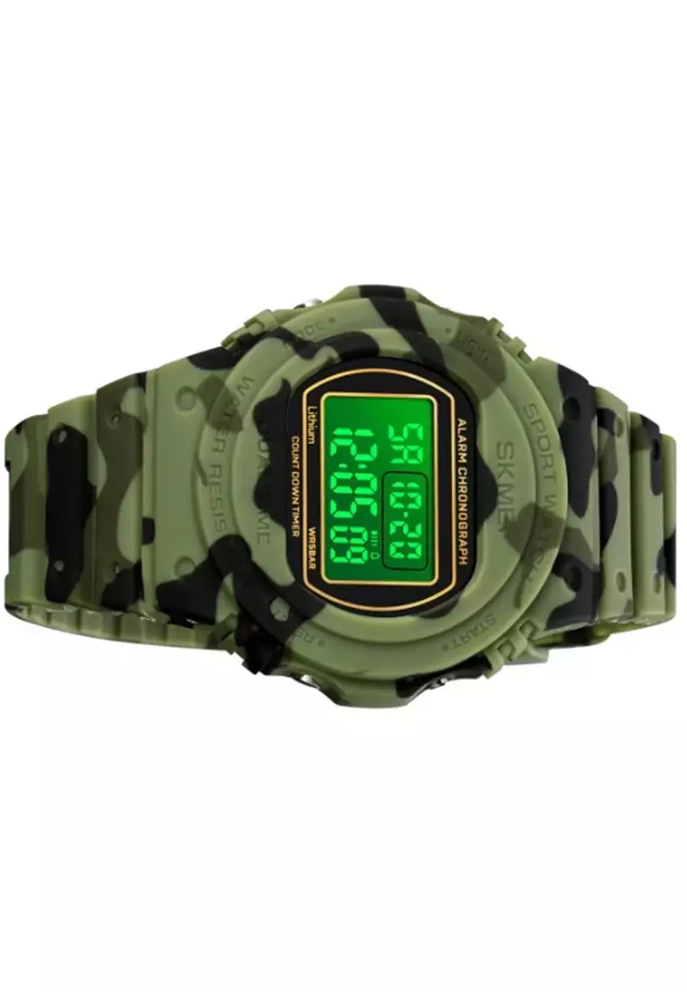 Jam Tangan Digital Pria Waterproof Many Function Strap Tali Material PU Silicone BY44 ORIGINAL
