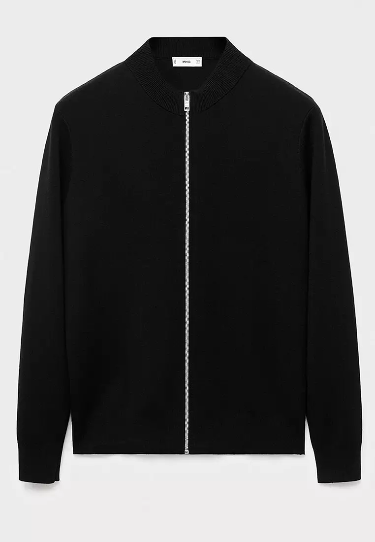 Zipped Knit Cardigan