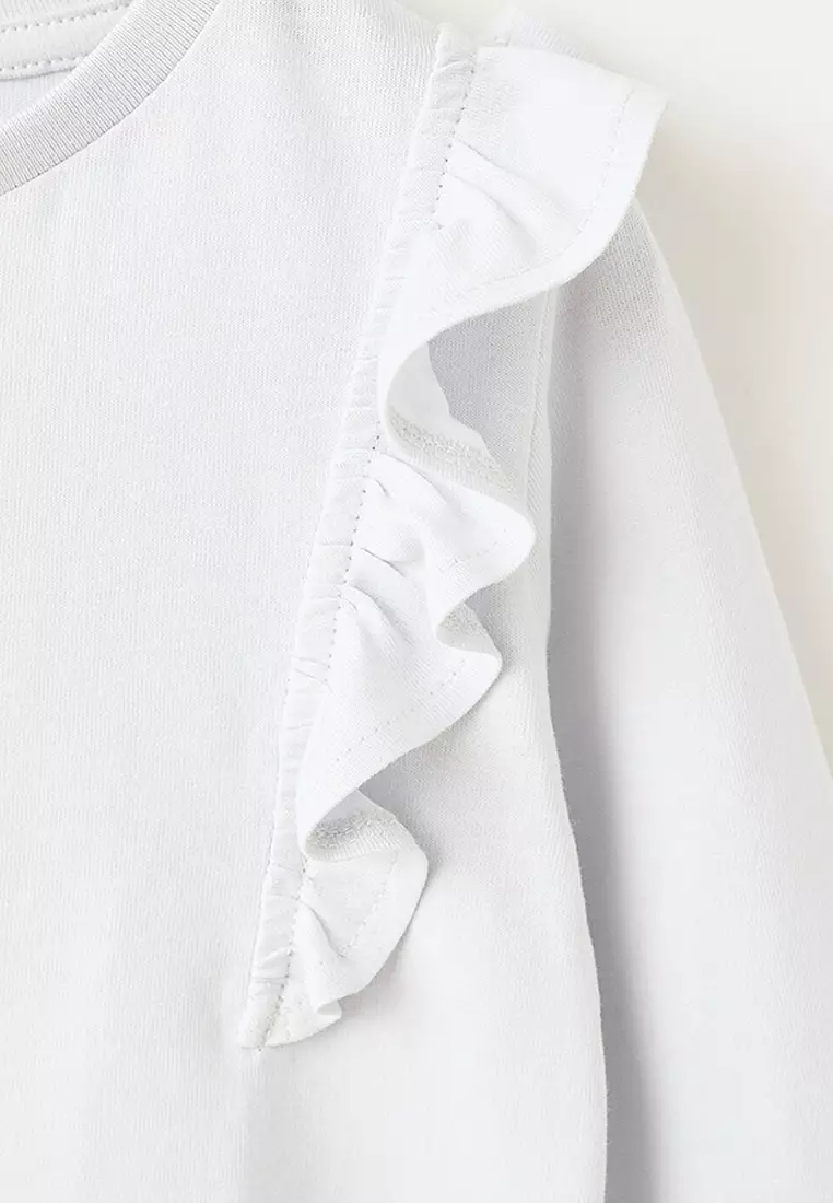 Frills Cotton T-Shirt