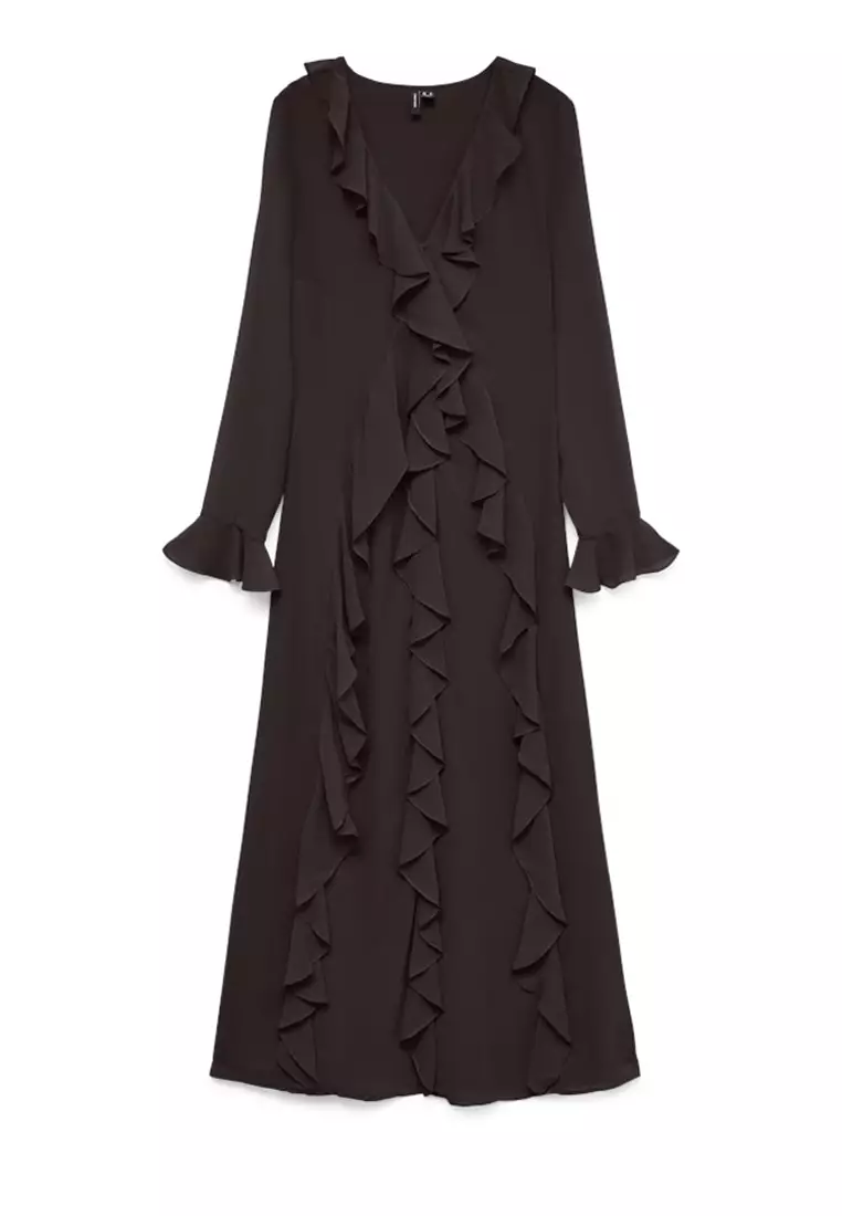 長袖及踝連身裙