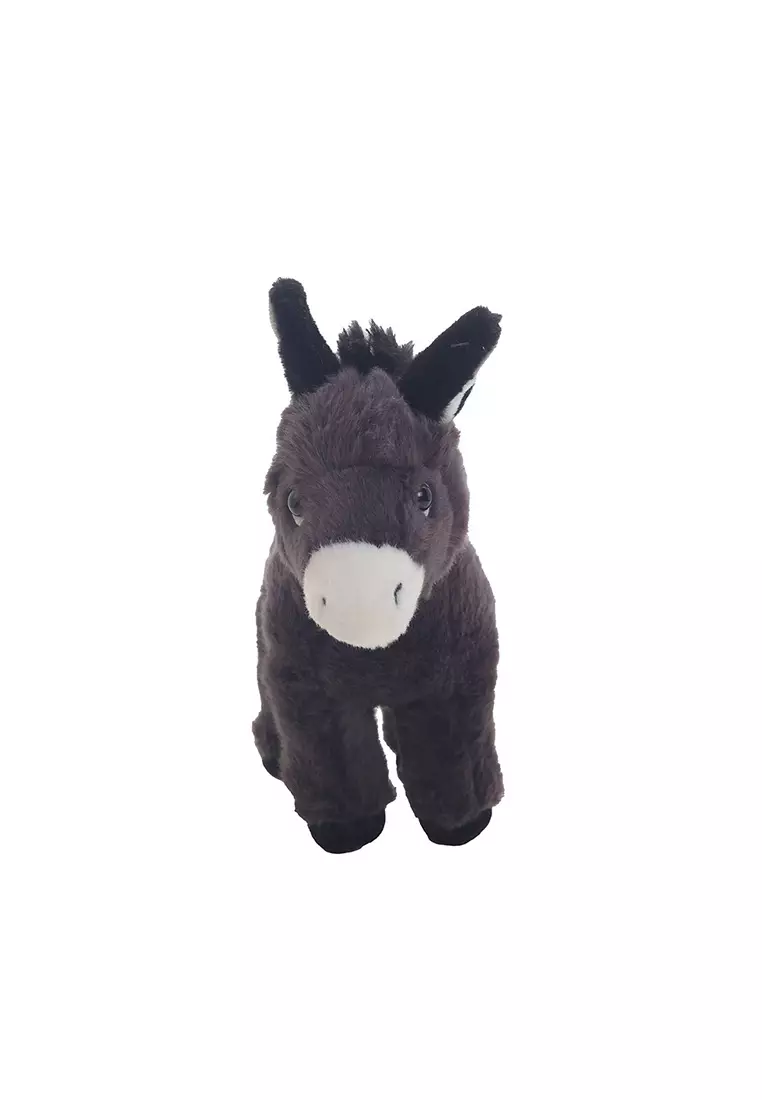Boneka Binatang Animal Plush Keledai Donkey Hitam 24x12 cm
