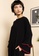 Lubna black Knit Camellia Dress 9720CAA8E141E0GS_2