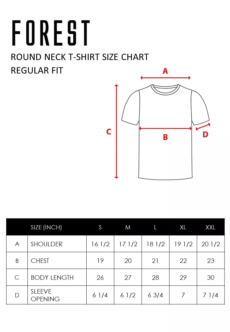 Forest Dri-Fit Quick Dry T Shirt Men Round Neck Sports Tee - 23750-01Black