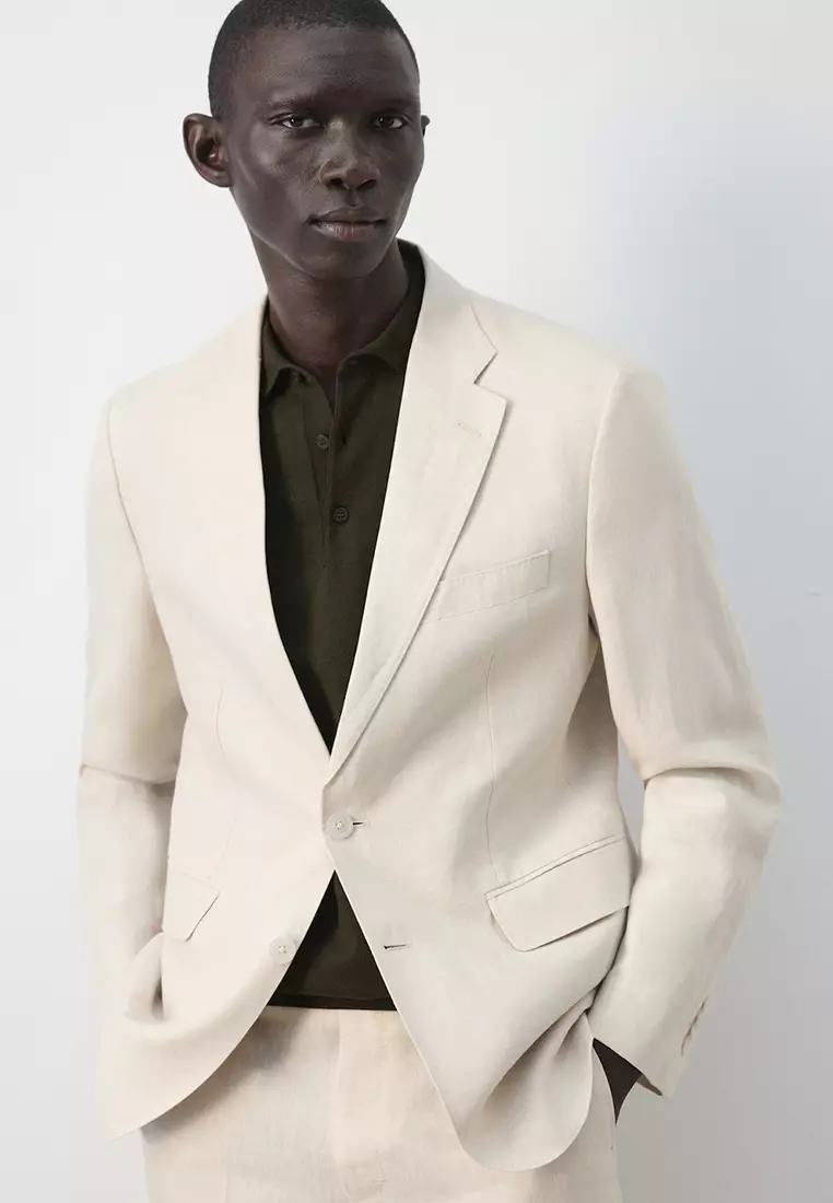 Amalfi 100% Linen Slim-Fit Suit Jacket