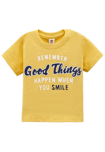 Toffyhouse yellow Toffyhouse good things t-shirt 8A49CKA34F7119GS_1