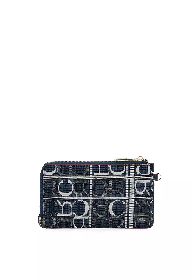 Dark Blue Carlo GEO Jacquard Wristlet Set